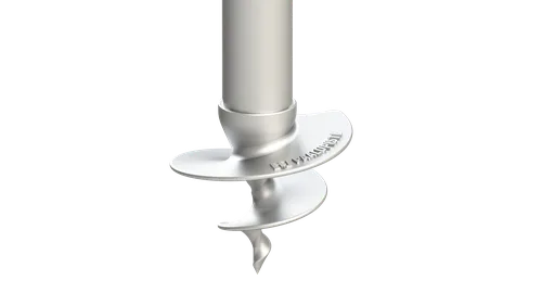 HELIX screw pile helice tip close-up