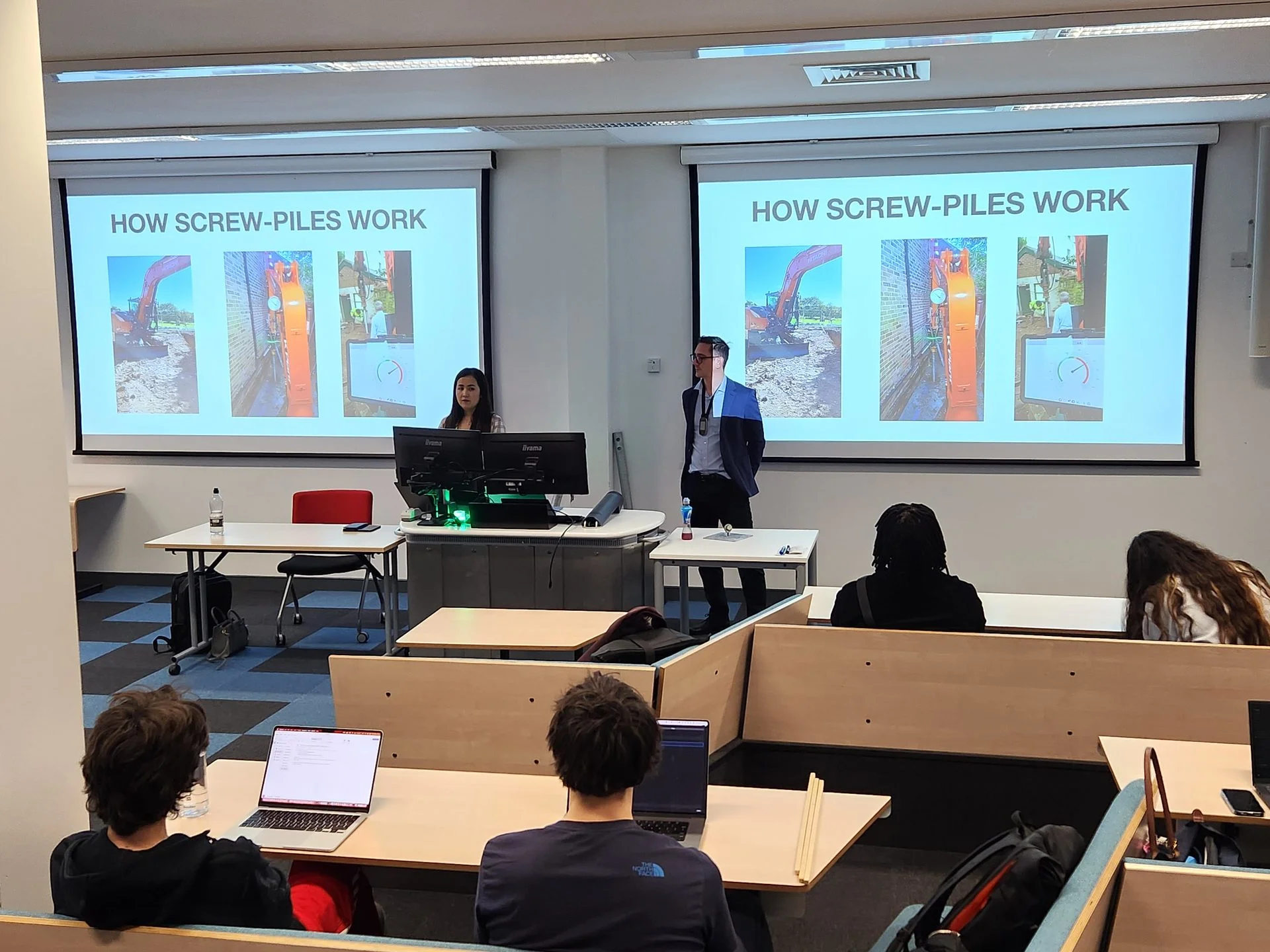 Screw pile installation layout plan