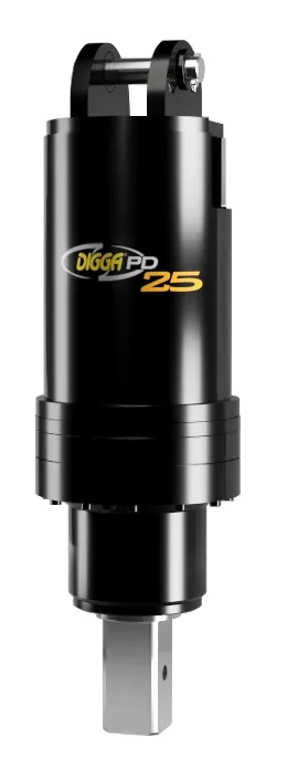 PD25 drive head for screw piling