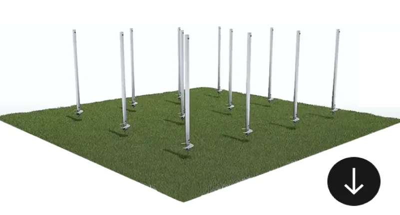 HELIX screw pile installation phase 1 - hand drill method