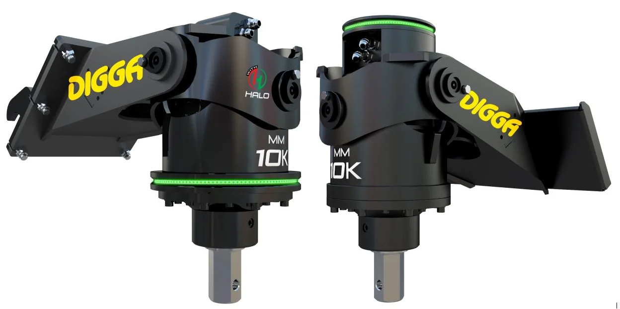 Digga MM 10K drive head for screw pile installation