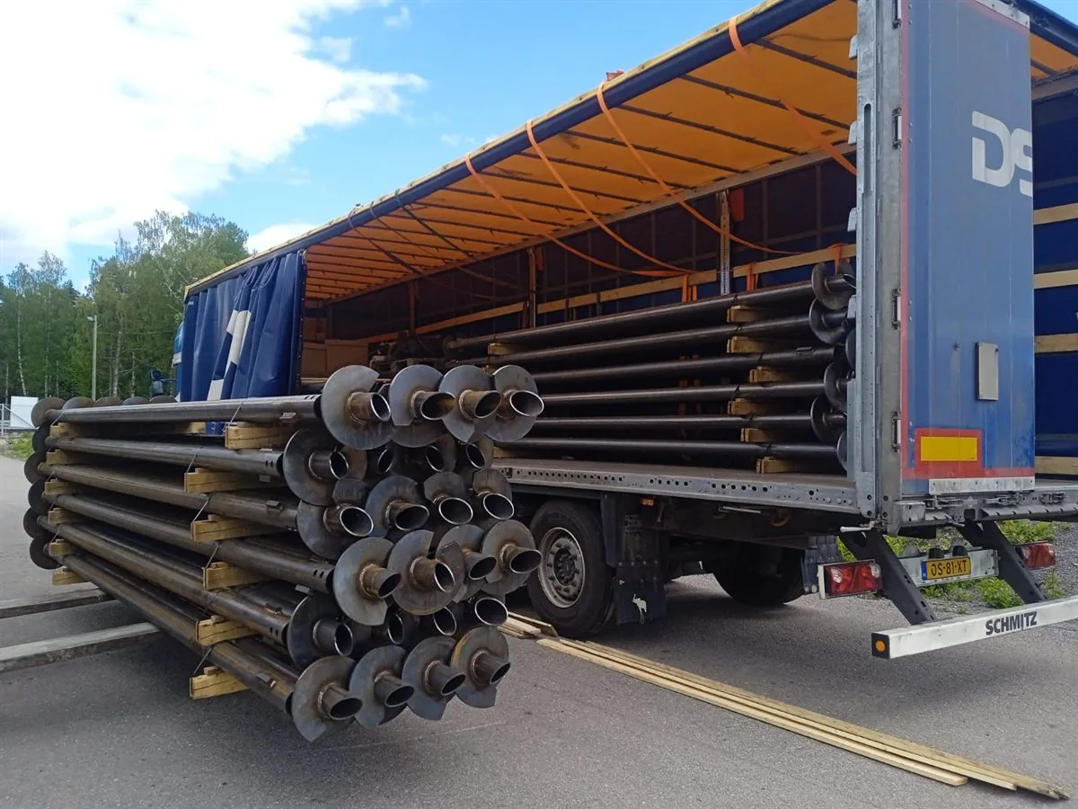 Screw pile production line